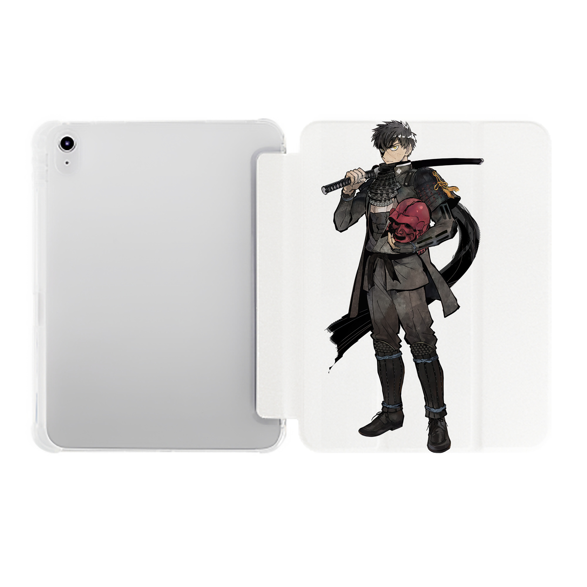 （画像用） 刀剣乱舞 Touken Ranbu IPad ケース ペン収納付き 三つ折りスタンド PUレザー×シリコン 対応機種9.5/10.5/10.9インチ